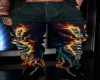 Skull flame britches