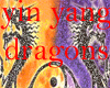 Glitter yin-yang dragons