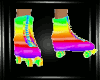 Rainbow Roller Skates M