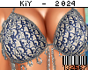 ★ CD Chain Bra| Blue