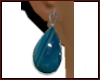blue agate earring