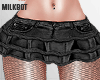 BLK denim skirt + tights