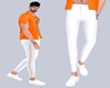 Miles Orange&White Pants