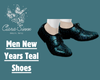 Men New Years Teal Shoes