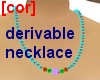 Derivable necklace
