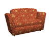 Basic  Brown Floral Sofa