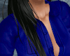 Open Sexy Shirt Blu
