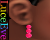 Barbie 3 Pearls Earrings