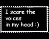 Scare the Voices Stamp