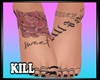 Royce Tattoo Feet Black