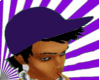 [T3] purple hair+hat