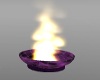 purple fire place