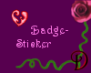 [D] Love badge-sticker