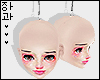 ☽ Dollhead Earrings