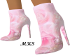 A PINK ROSE BOOT