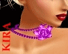 *k* Purple Rose Necklace