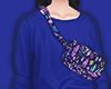 Sweater Bag Blue Flower
