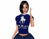 Hers Polo Navy Tee