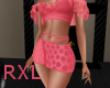 PolkaDot Skirt Peach RXL