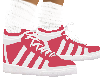 Pink sock tennis shoe