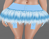 H/Fuzzy Blue Skirt