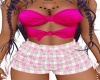 {LS} Pink Plaid Shorts