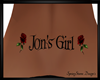 Jon's Girl Back Tat