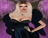 NYE Fur Boa Navy Blue