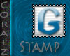 Teal "G" Stamp