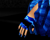 Blue Rave Gloves