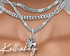 Heart silver  Necklaces