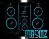 |MR| Blue Dj speakers