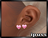 !iP Heart Earrings