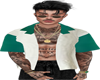 green white shirt