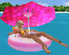 Pink Floatie + Umbrella