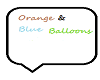 orange and blue balloons