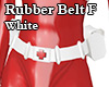Rubber Belt F White