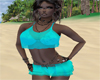 Bikini Skirt blue Teal
