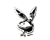 Chrome Bunny Sticker