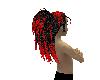 RED,BLACK HAIR