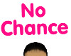 No Chance Head Sign