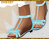 ! Blue Stud Sandals