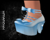 Studded Blue Heels