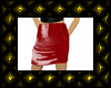 red pvc skirt