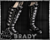 [B]dark strapped boots