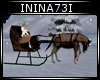 !IN Snow horse sleigh