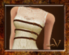 ~V Belted Lace - Cream