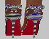 Matching Striped Heels