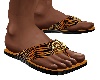 MEN TIGER PRINT SANDALS