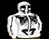 Black/White Skull Hoody